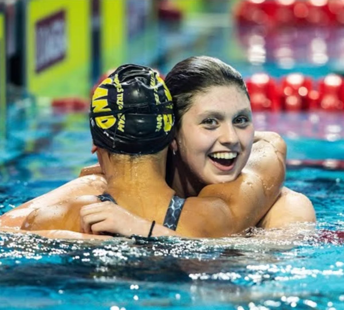 Claire celebrating her victory!
