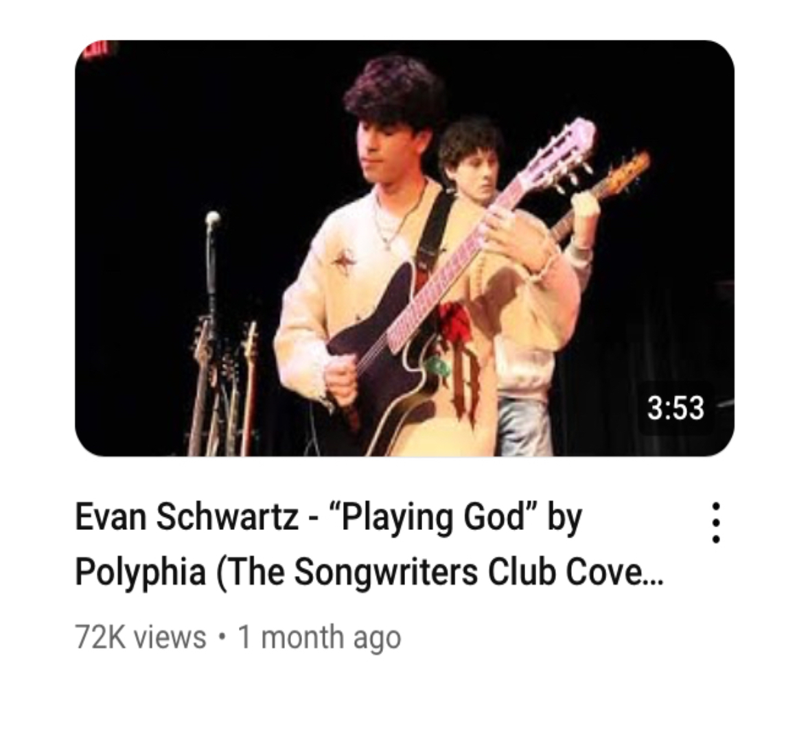 Evan Schwartz on Playing God Polyphia Cover