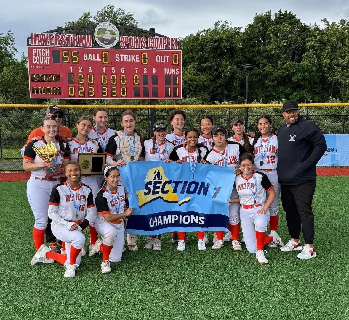 Girls Softball Crushes Rival Ketcham to Take Section Title