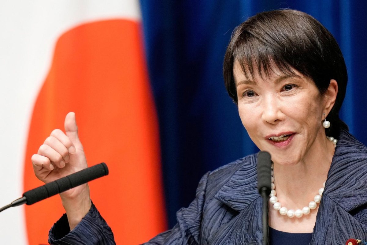 Japan's new Prime Minister Sanae Takaichi speaks during a press conference at the prime minister's office in Tokyo, Japan, Tuesday, Oct. 21, 2025.    Eugene Hoshiko/Pool via REUTERS