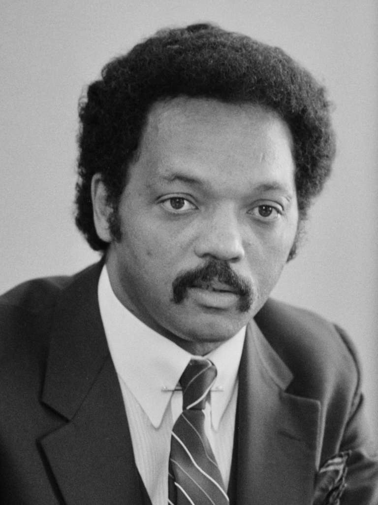 Jesse Jackson speaking during an interview in July 1, 1983.