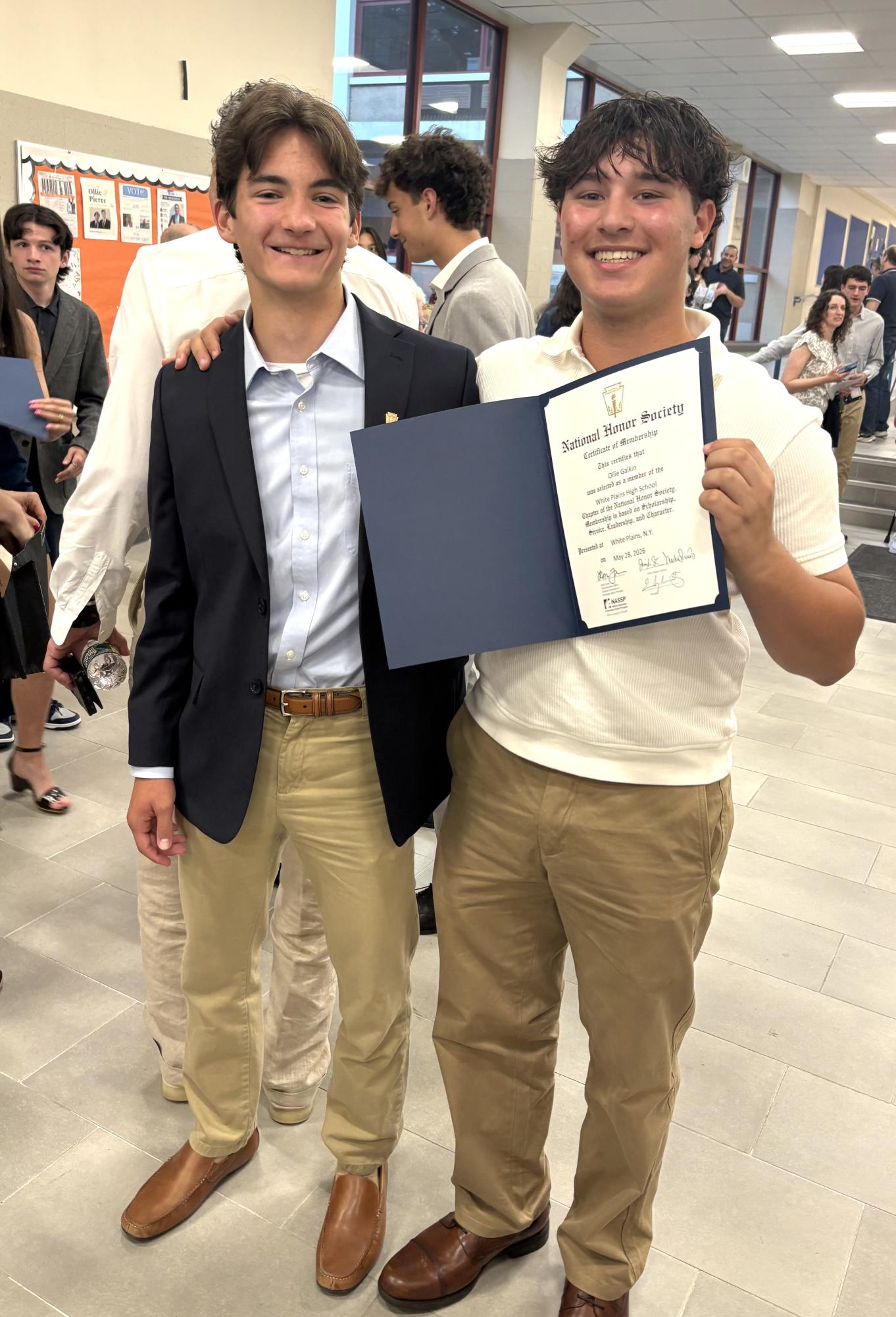 Scholars Inducted into WPHS Chapter of National Honor Society